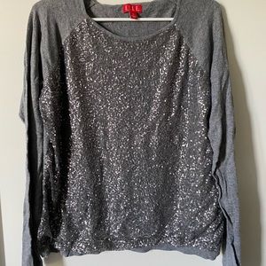 Elle long sleeve sequin top